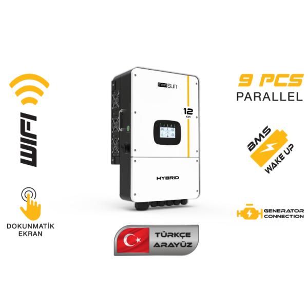 MEXXSUN 12 KW Hibrit Monofaze LV (48V)