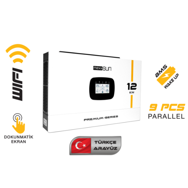 MEXX-P12kW - Premium 48V 12kW (Paralel /Wi-Fi/ Dua...